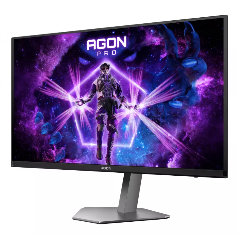 AOC AGON PRO AG276QZD2 computer monitor 67.3 cm (26.5 inch) 2560 x 1440 pixels Quad HD QD-OLED Black, Grey