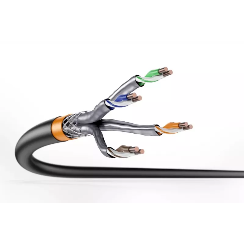 DIGITUS outdoor installation cable - Cat 7 - S/FTP - AWG 23/1 - 1000m - Black