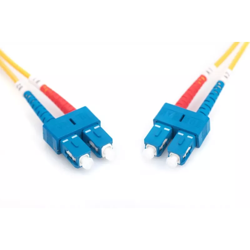 DIGITUS Fiber Optic Patch Cord, SC to SC OS2, Singlemode 09/125 µ, Duplex, Length 2m