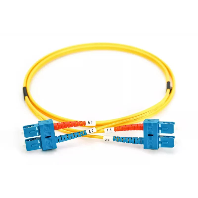 DIGITUS Fiber Optic Patch Cord, SC to SC OS2, Singlemode 09/125 µ, Duplex, Length 2m