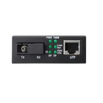 DIGITUS Media Converter, Singlemode, BiDi, WDM Gigabit Ethernet, Tx1310nm / Rx1550nm SC connector, Up to 20km
