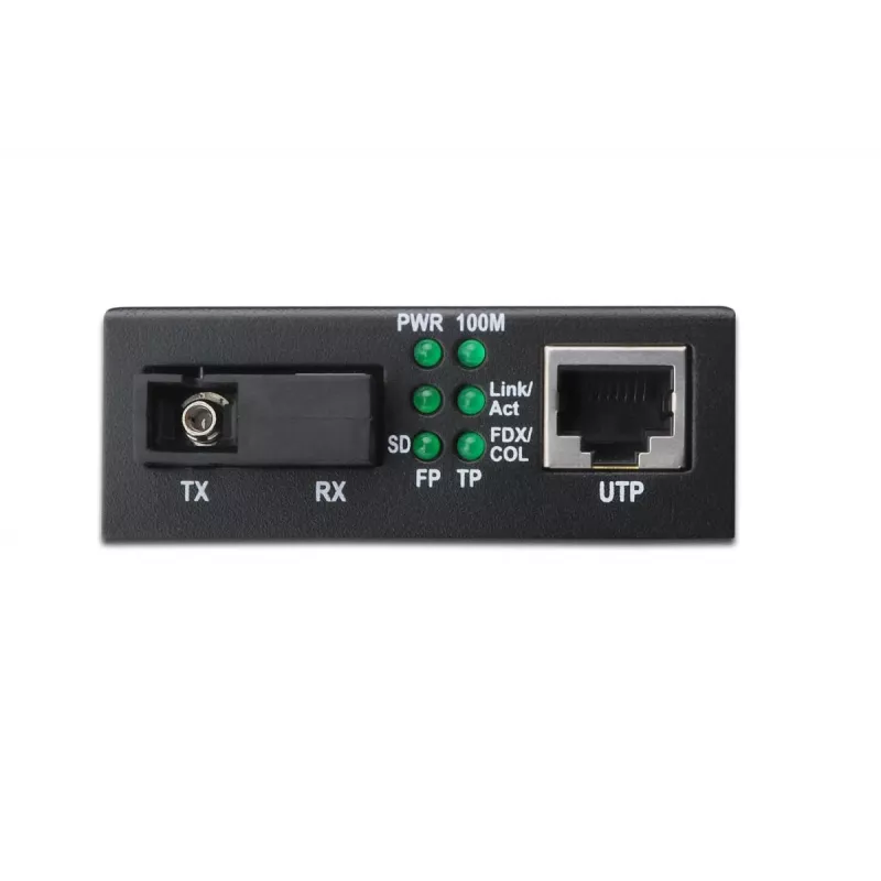 DIGITUS Media Converter, Singlemode, BiDi, WDM Gigabit Ethernet, Tx1310nm / Rx1550nm SC connector, Up to 20km
