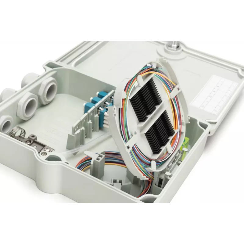 Digitus FTTH/FTTB Distribution box assembled OS2 12 fibers LC/PC