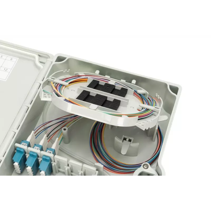 Digitus FTTH/FTTB Distribution box assembled OS2 12 fibers LC/PC