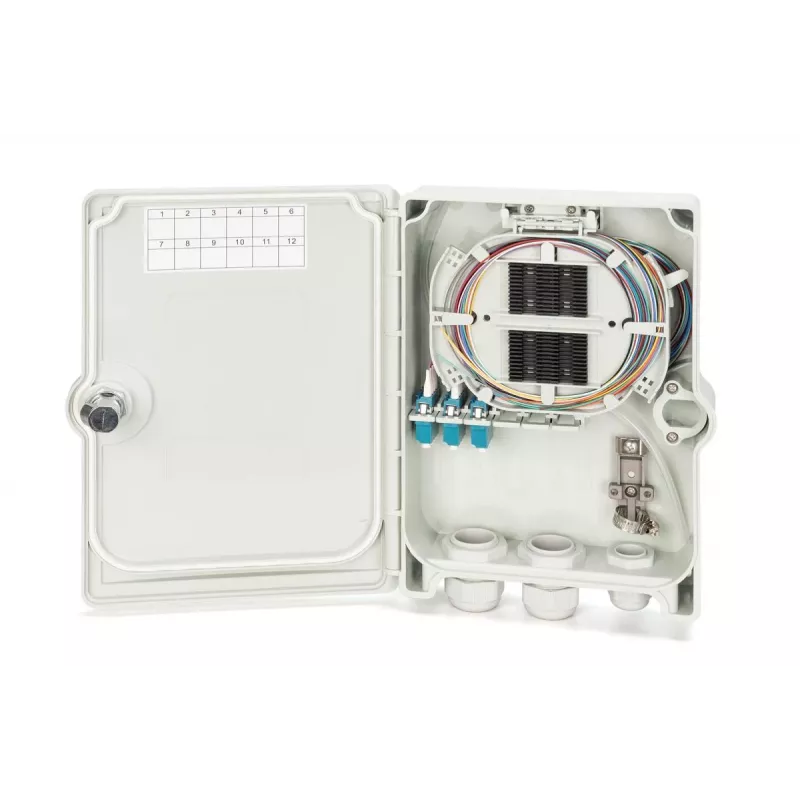 Digitus FTTH/FTTB Distribution box assembled OS2 12 fibers LC/PC