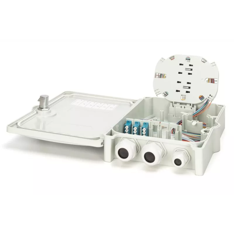 Digitus FTTH/FTTB Distribution box assembled OS2 12 fibers LC/PC