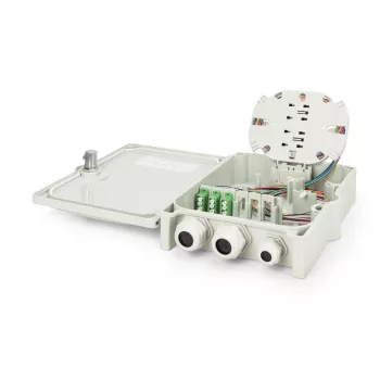 DIGITUS FTTH Distribution Box - Singlemode LC-APC Pre-assembled Couplers Pigtails