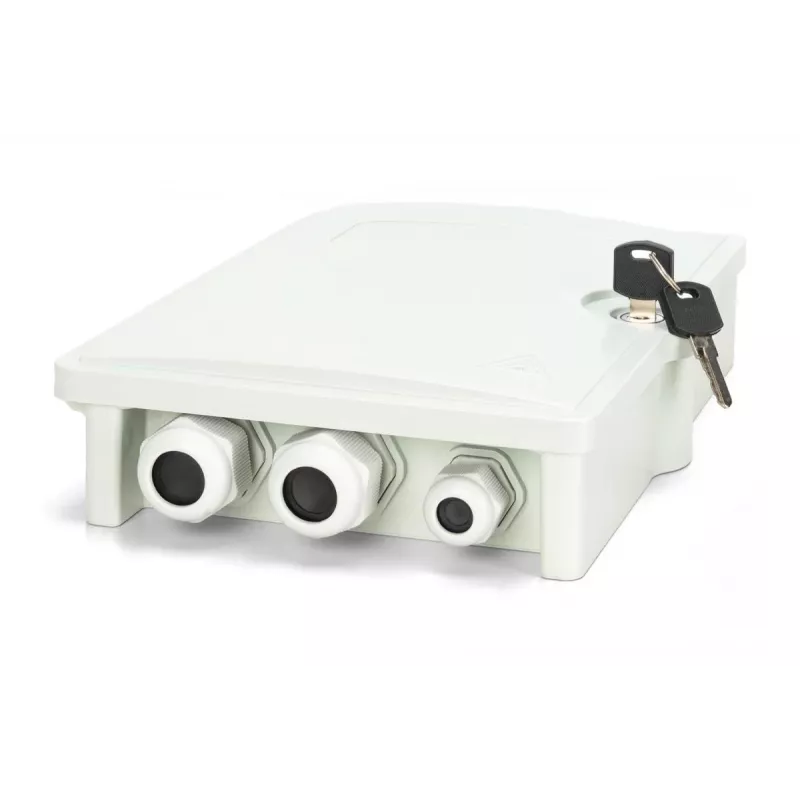 DIGITUS FTTH Distribution Box - Singlemode LC-APC Pre-assembled Couplers Pigtails