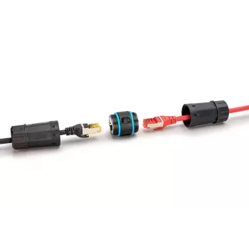 Network Cable Digitus DN-93905-OD RJ45 to RJ45 CAT 6A 1m Black
