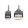 DIGITUS USB 2.0 connection cable, type A - mini B (5pin) M/M, 1m USB 2.0 conform black