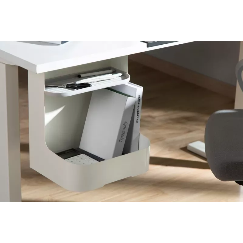 Under-Desk Storage Tray Digitus DA-90444 Plastic Steel White 5kg