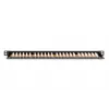 DIGITUS Patch panel CAT6 Unshielded 24-port With Shutter - Black