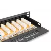 DIGITUS Patch panel CAT6 Unshielded 24-port With Shutter - Black