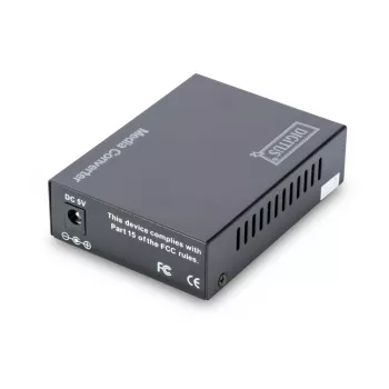 DIGITUS Media Converter, Multimode 10/100Base-TX to 100Base-FX, Incl. PSU ST connector, Up to 2km