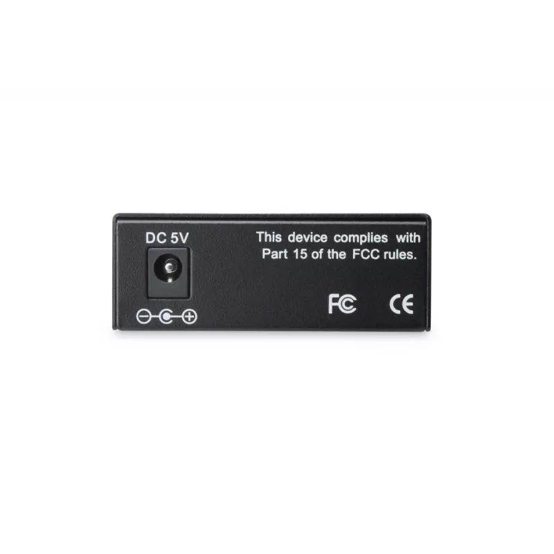 DIGITUS Media Converter, Multimode 10/100Base-TX to 100Base-FX, Incl. PSU ST connector, Up to 2km