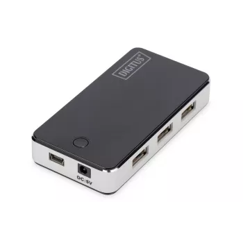 DIGITUS USB 2.0 7 Port Hub Black (da-70222)