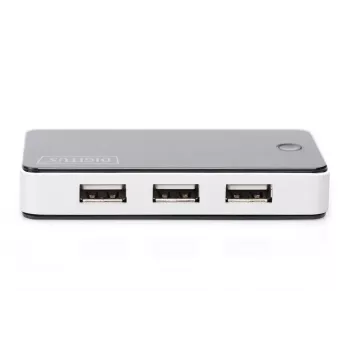 DIGITUS USB 2.0 7 Port Hub Black (da-70222)