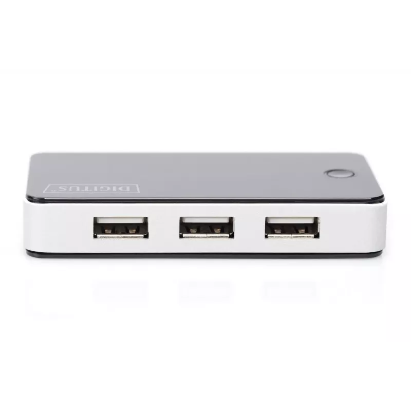 DIGITUS USB 2.0 7 Port Hub Black (da-70222)