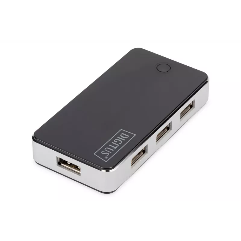 DIGITUS USB 2.0 7 Port Hub Black (da-70222)