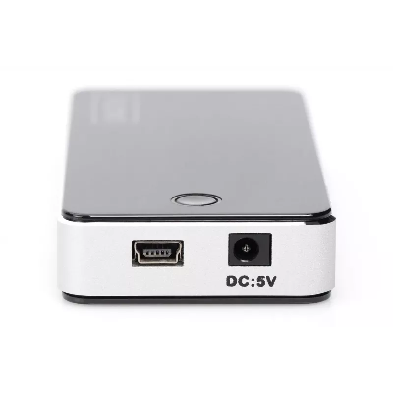 DIGITUS USB 2.0 7 Port Hub Black (da-70222)