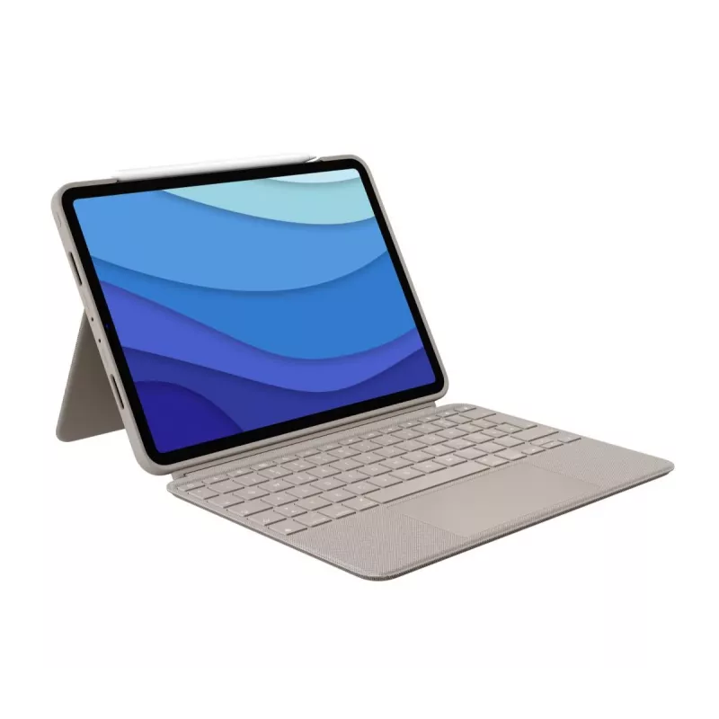 LOGITECH Combo Touch - Sand for iPad Pro 11in (1st, 2nd, 3rd gen) - Deutsch - Qwertz