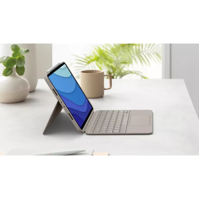 LOGITECH Combo Touch - Sand for iPad Pro 11in (1st, 2nd, 3rd gen) - Deutsch - Qwertz