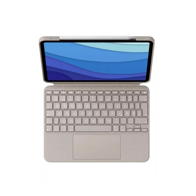 LOGITECH Combo Touch - Sand for iPad Pro 11in (1st, 2nd, 3rd gen) - Deutsch - Qwertz