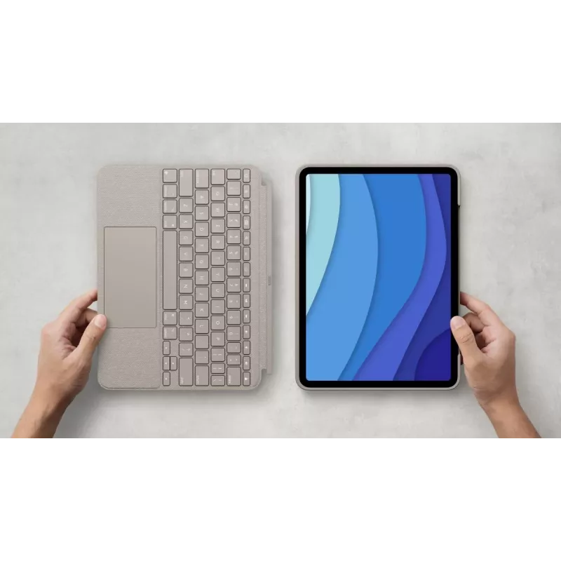 LOGITECH Combo Touch - Sand for iPad Pro 11in (1st, 2nd, 3rd gen) - Deutsch - Qwertz