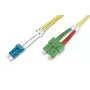 DIGITUS Fiber Optic Patch Cord SC (APC) to LC (PC), Singlemode 09/125 µ, Duplex Length 3m