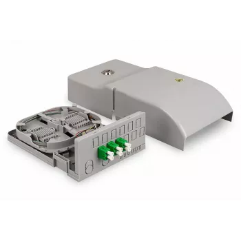 DIGITUS Ftth Home Distribution Unit. 3x LC/APC Duplex OS2. IP54. Splice ready