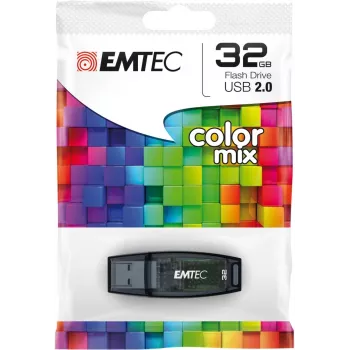 EMTEC C410 Color Mix - 32GB USB Stick - USB 2.0 - Blue