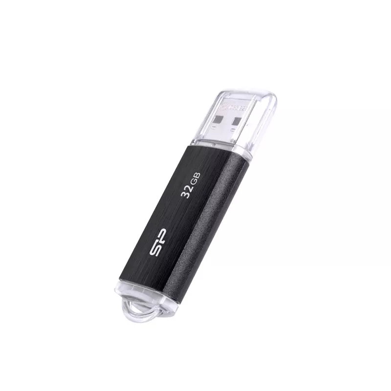 SILICON POWER Ultima U02 - 32GB USB Stick - USB 2.0 - Black