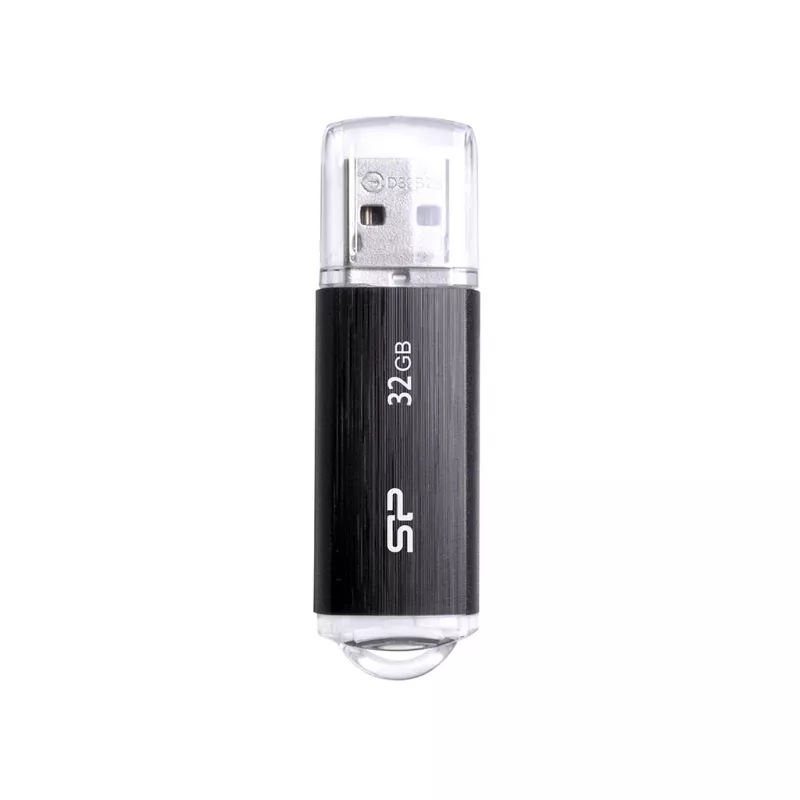 SILICON POWER Ultima U02 - 32GB USB Stick - USB 2.0 - Black