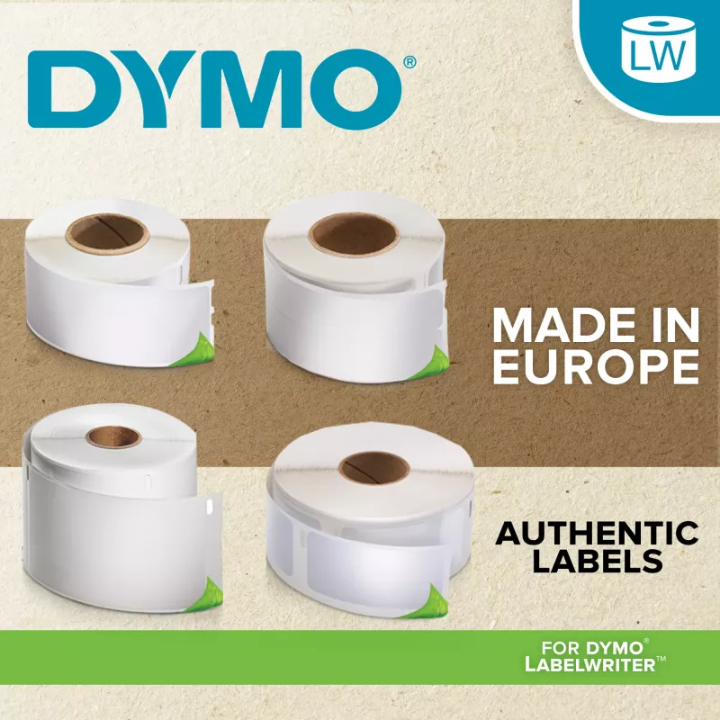 DYMO Authentic LabelWriter Return Address Labels | 25 mm x 54 mm | Self-Adhesive | Roll of 500 Easy-Peel Labels | for LabelWriter Label Makers | Made in Europe