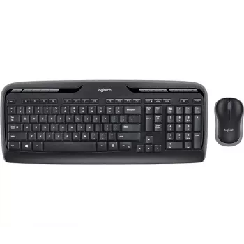 LOGITECH Wireless Desktop Mk330 - Black - Qwerty Uk