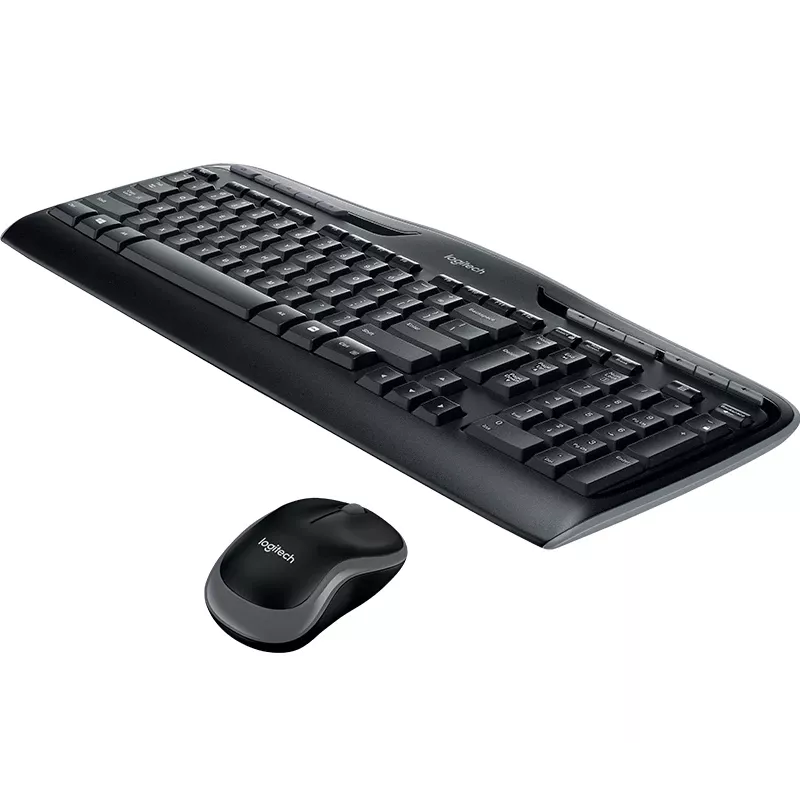 LOGITECH Wireless Desktop Mk330 - Black - Qwerty Uk