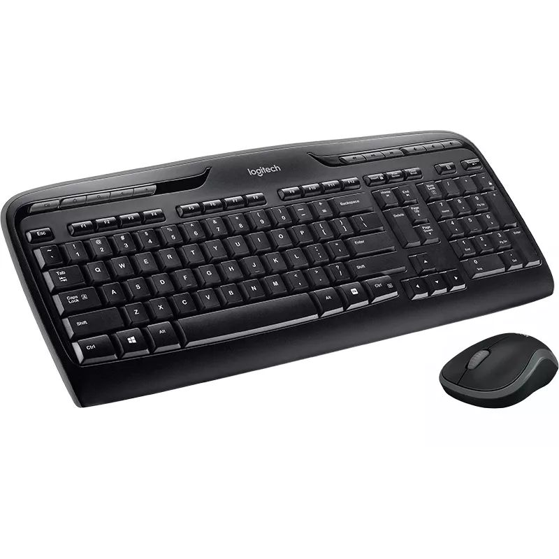 LOGITECH Wireless Desktop Mk330 - Black - Qwerty Uk