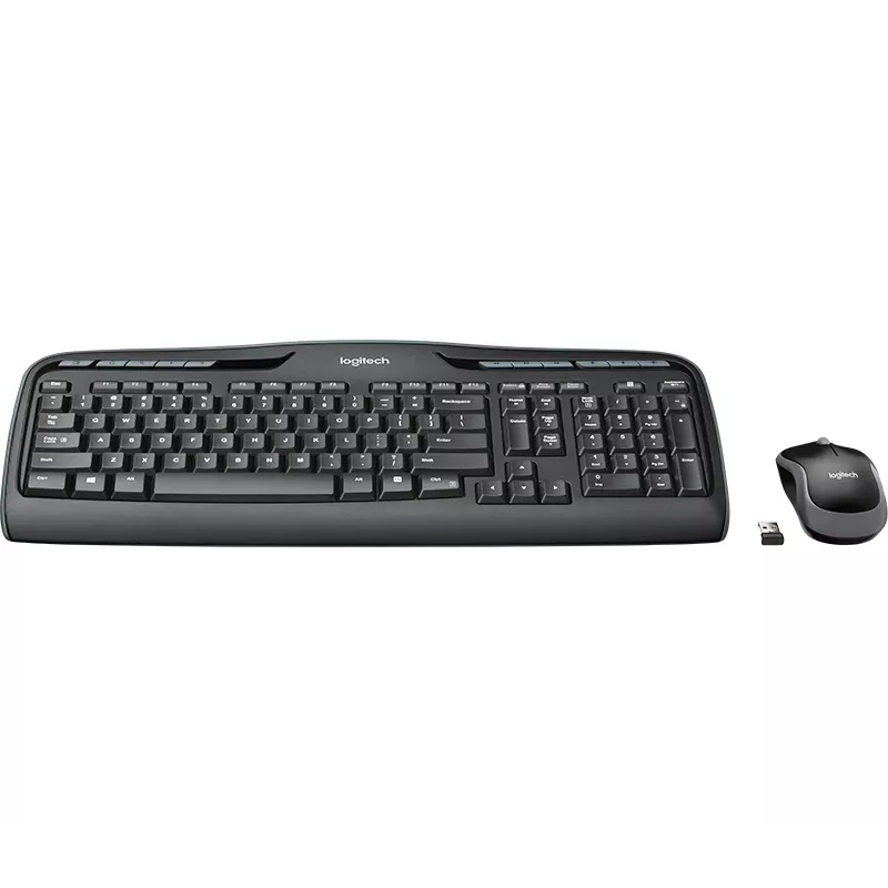LOGITECH Wireless Desktop Mk330 - Black - Qwerty Uk