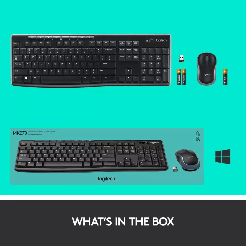 LOGITECH Wireless Desktop Mk270 - Qwertzu Swiss-Lux-lux