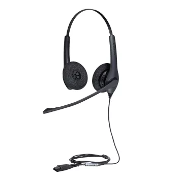 Jabra BIZ 1500 Duo QD EMEA, Wired, Office/Call center, 20 - 4500 Hz, 74 g, Headset, Black