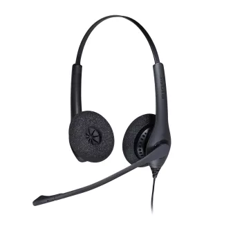 Jabra BIZ 1500 Duo QD EMEA, Wired, Office/Call center, 20 - 4500 Hz, 74 g, Headset, Black