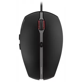 CHERRY GENTIX 4K Corded Mouse, Black, USB, Ambidextrous, Optical, USB, 3600 DPI, Black