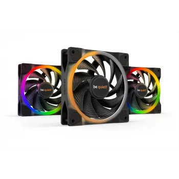 be quiet Light Wings 120mm ARGB PWM High Speed Fan Black 3 Pack