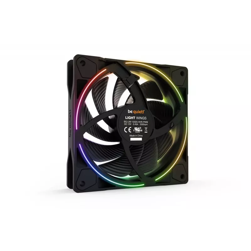 be quiet Light Wings 120mm ARGB PWM High Speed Fan Black 3 Pack