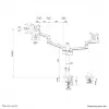 Neomounts DS60-425BL2 Monitor arm 17-27 inch - space saving