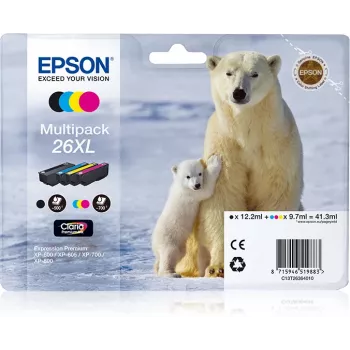 Epson Polar bear Multipack 4-colours 26XL Claria Premium Ink