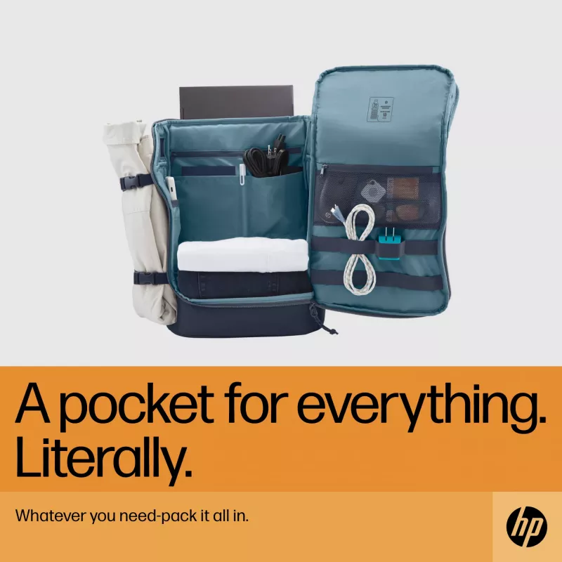 HP Travel 25 Liter 15.6 Iron Grey Laptop Backpack, Backpack, 39.6 cm (15.6 inch), 860 g