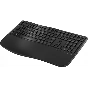 HP 685 Comfort Dual-Mode Keyboard, QWERTY, Full-size (100%), Wireless, RF Wireless + Bluetooth, Membrane, QWERTY, Black