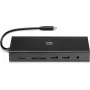 USB-C Multi Port Hub HP Travel – HP 1C1Y5AA, USB-C host, HDMI 2.0, VGA, 1×RJ-45, 2×USB-A 3.2 Gen1, 2×USB 2.0, MicroSD reader, Black