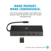 USB-C Multi Port Hub HP Travel – HP 1C1Y5AA, USB-C host, HDMI 2.0, VGA, 1×RJ-45, 2×USB-A 3.2 Gen1, 2×USB 2.0, MicroSD reader, Black